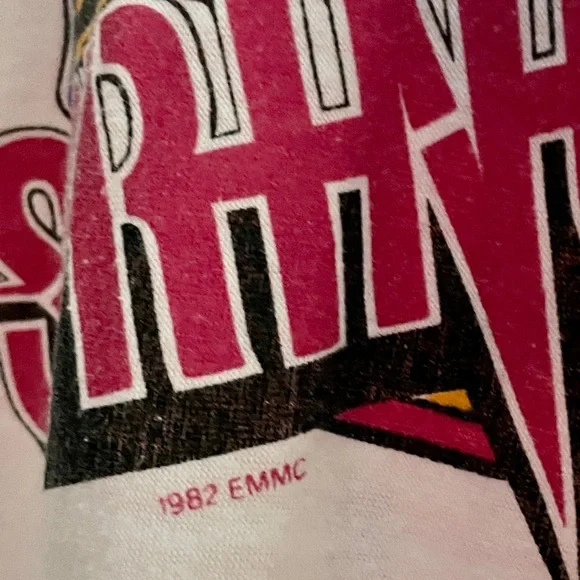 100% Authentic Vintage Rick Springfield 3/4 Sleeve 1984 Tour Shirt - Size XL - Picture 5 of 6